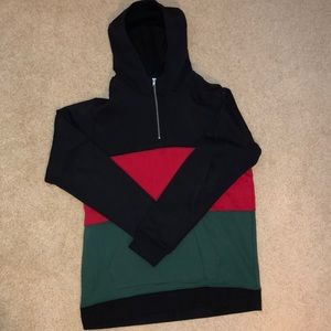 Men’s Oversized Pacsun Color-block 1/4 Zip Hoodie